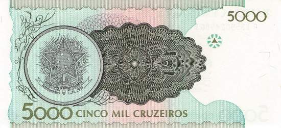 5000 Cruzeiros 1992